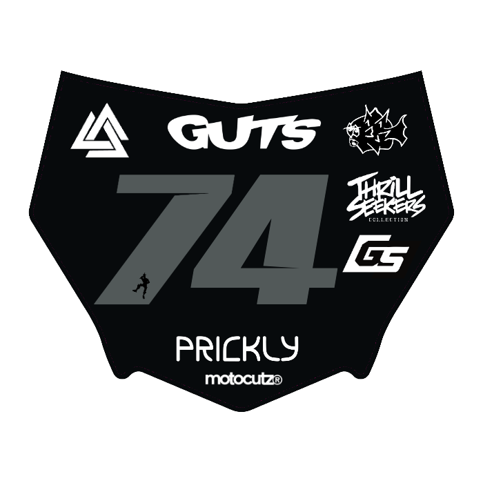 CUSTOM MOTOCUTZ FRONT PLATE DECAL