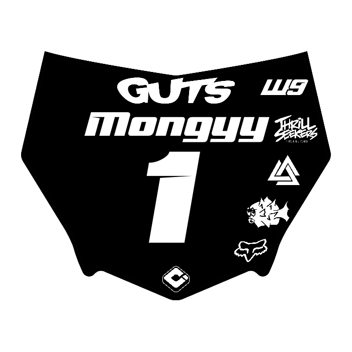 CUSTOM MOTOCUTZ FRONT PLATE DECAL