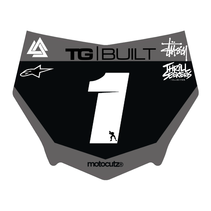 CUSTOM MOTOCUTZ FRONT PLATE DECAL