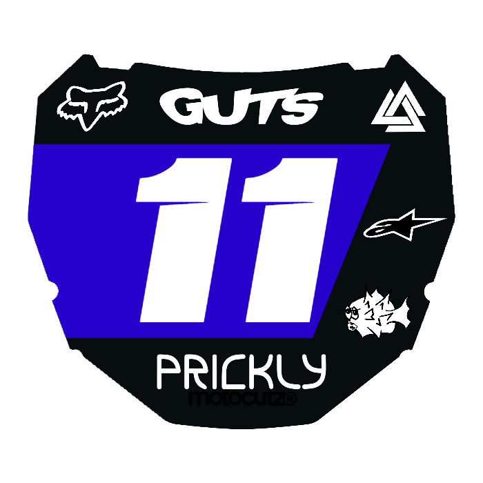 CUSTOM ODI NUMBER PLATE DECAL