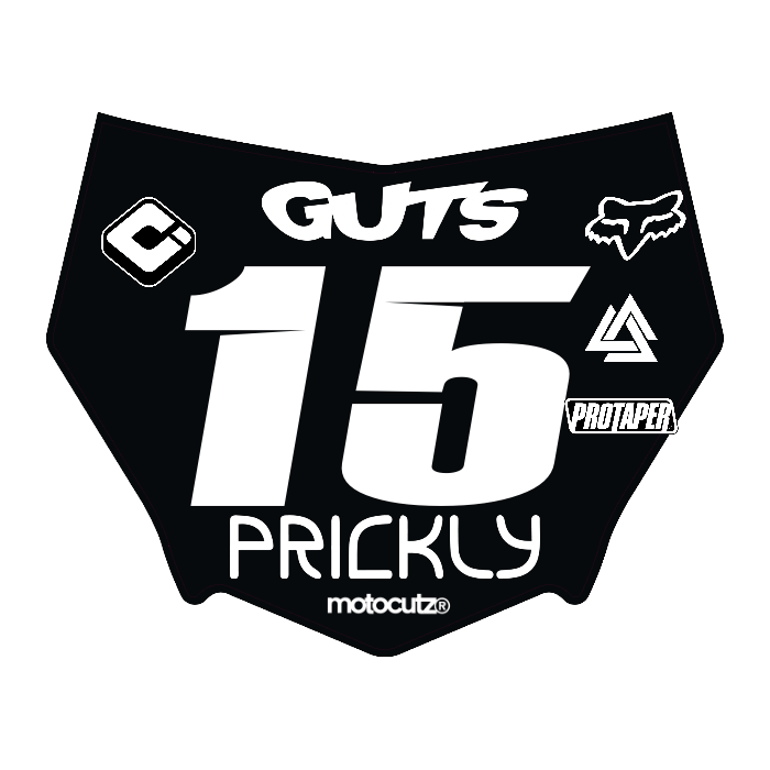 CUSTOM MOTOCUTZ FRONT PLATE DECAL