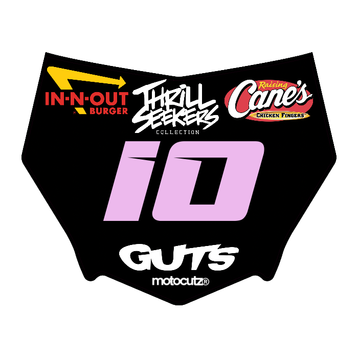 CUSTOM MOTOCUTZ FRONT PLATE DECAL