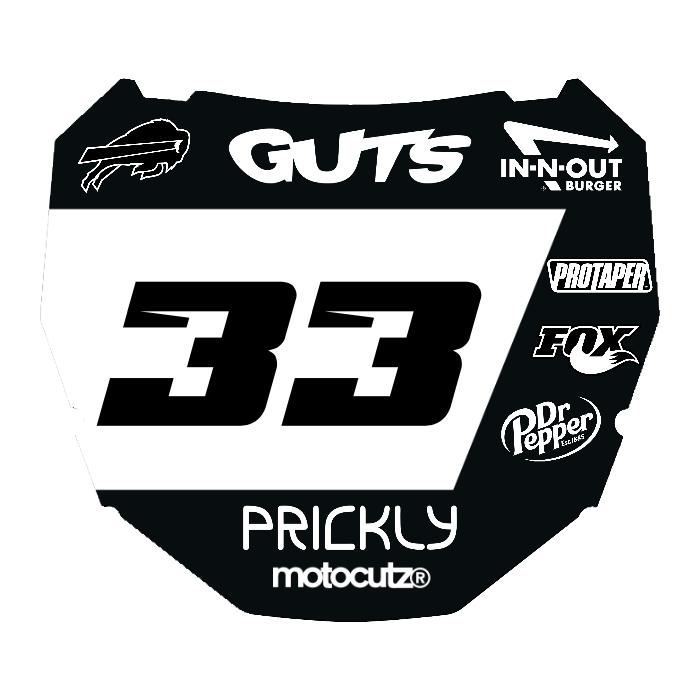 CUSTOM ODI NUMBER PLATE DECAL