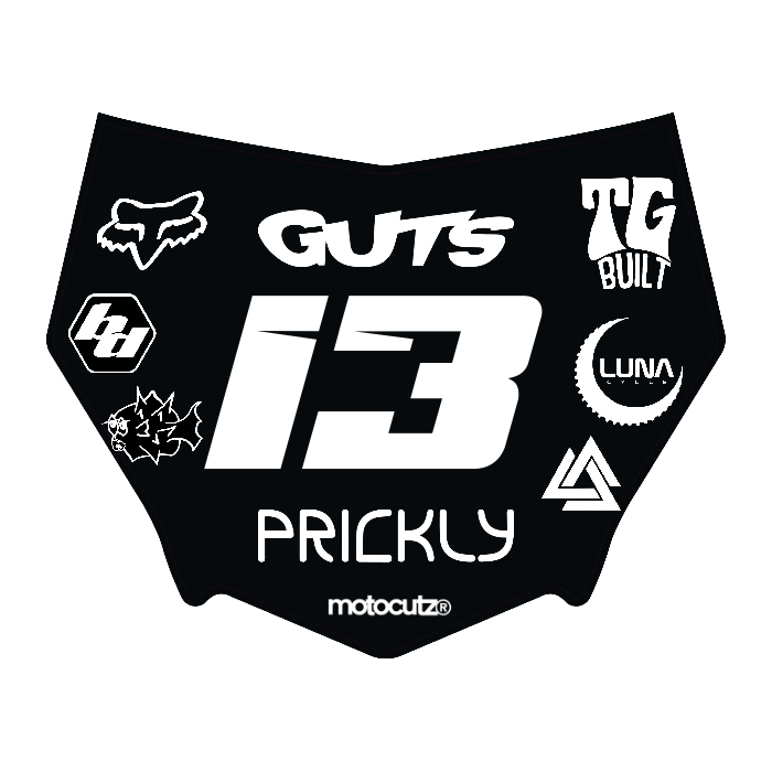 CUSTOM MOTOCUTZ FRONT PLATE DECAL