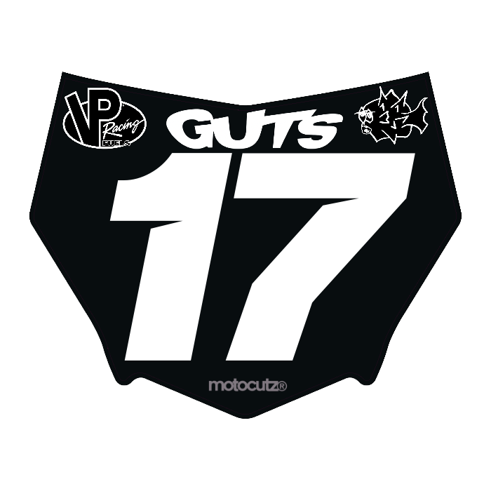 CUSTOM MOTOCUTZ FRONT PLATE DECAL