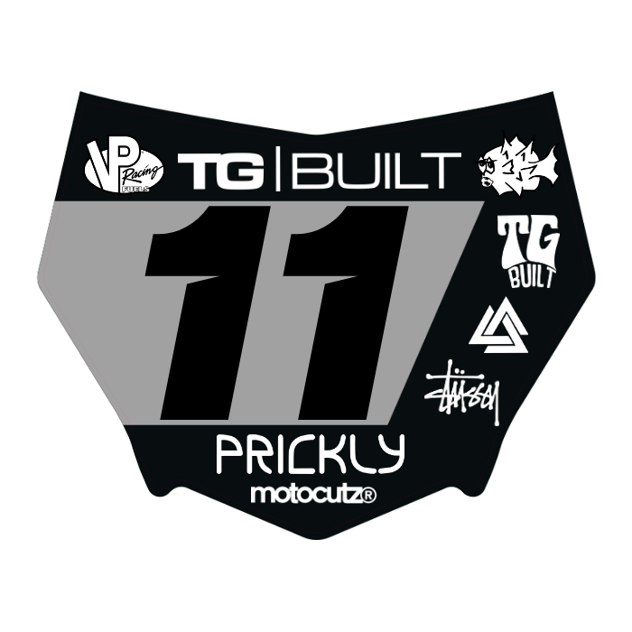CUSTOM MOTOCUTZ FRONT PLATE DECAL