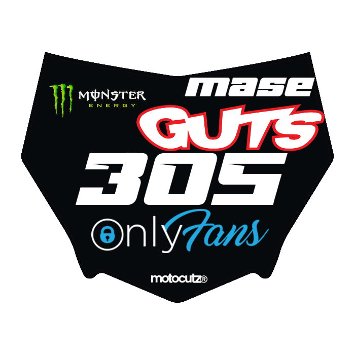 CUSTOM MOTOCUTZ FRONT PLATE DECAL