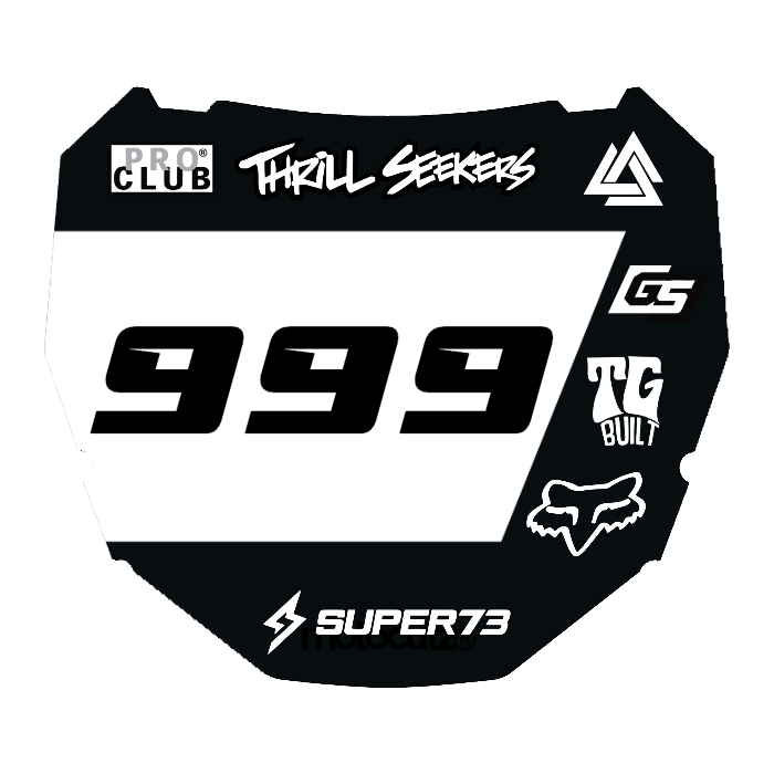 CUSTOM ODI NUMBER PLATE DECAL