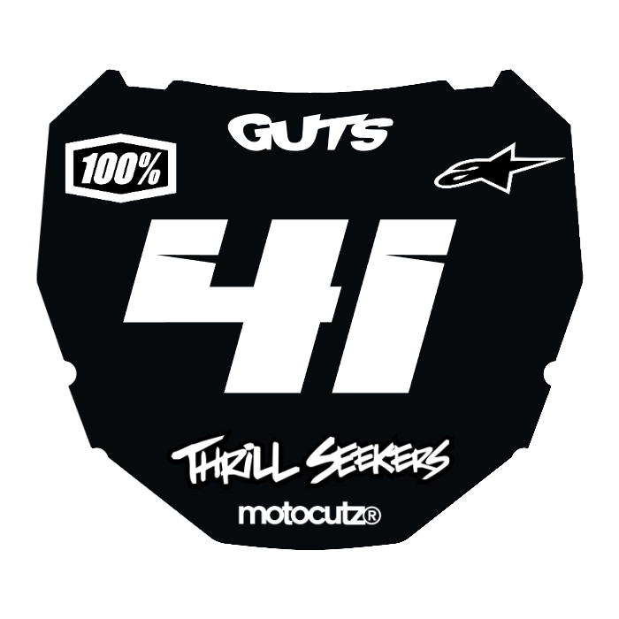 CUSTOM ODI NUMBER PLATE DECAL