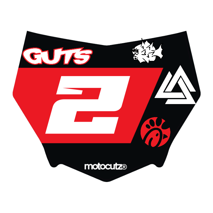 CUSTOM MOTOCUTZ FRONT PLATE DECAL