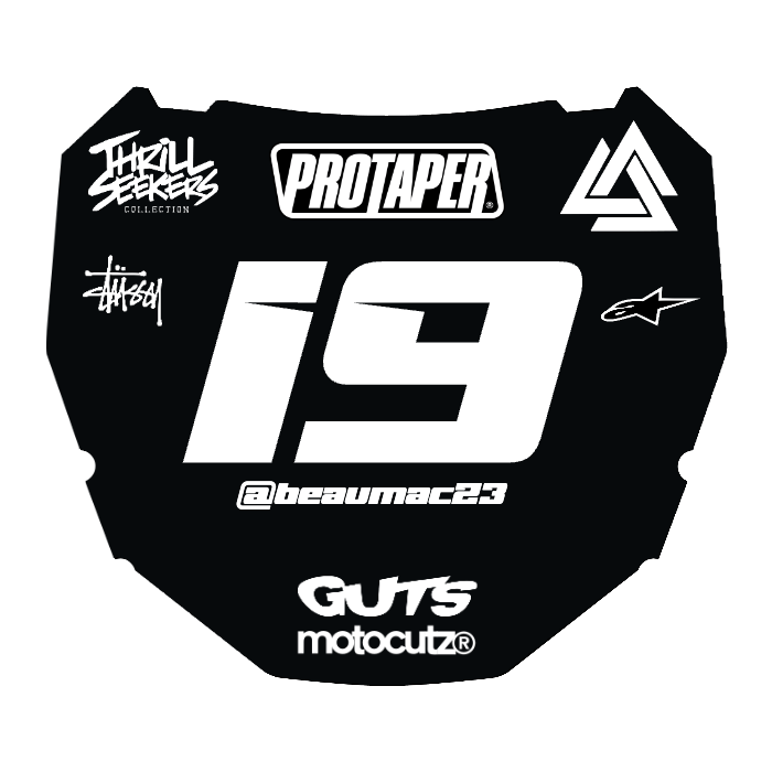 CUSTOM ODI NUMBER PLATE DECAL