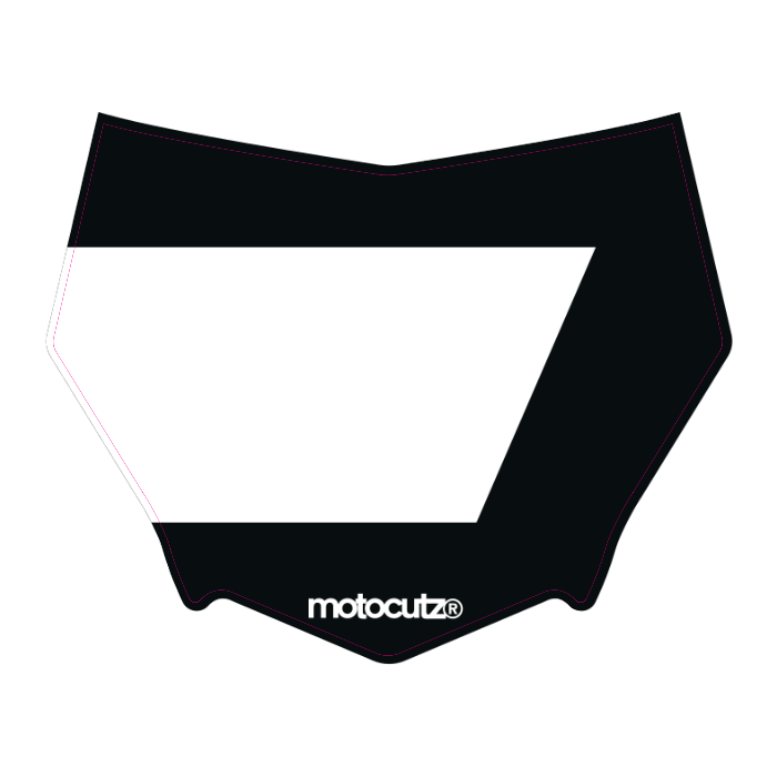 CUSTOM MOTOCUTZ FRONT PLATE DECAL