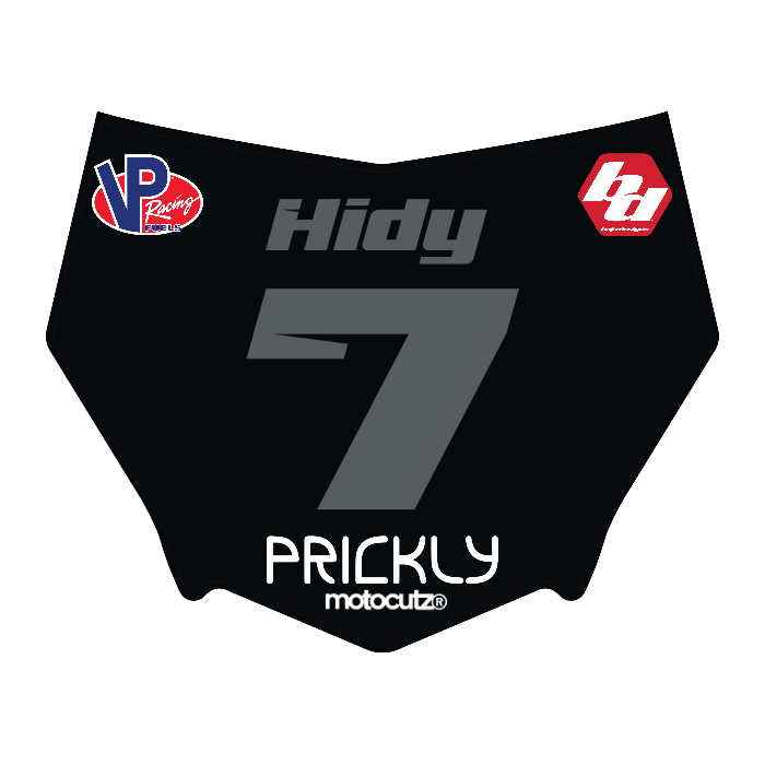 CUSTOM MOTOCUTZ FRONT PLATE DECAL