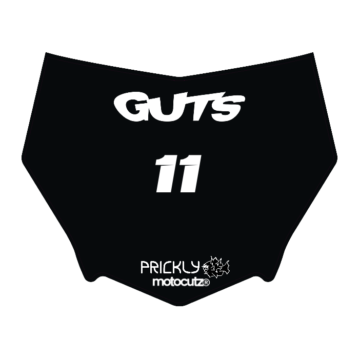 CUSTOM MOTOCUTZ FRONT PLATE DECAL