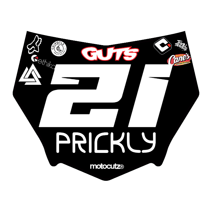CUSTOM MOTOCUTZ FRONT PLATE DECAL