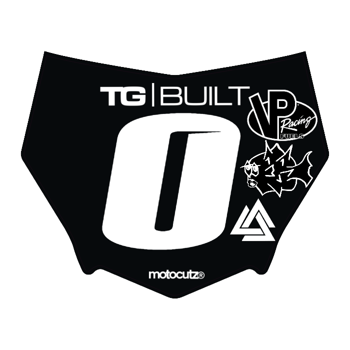 CUSTOM MOTOCUTZ FRONT PLATE DECAL