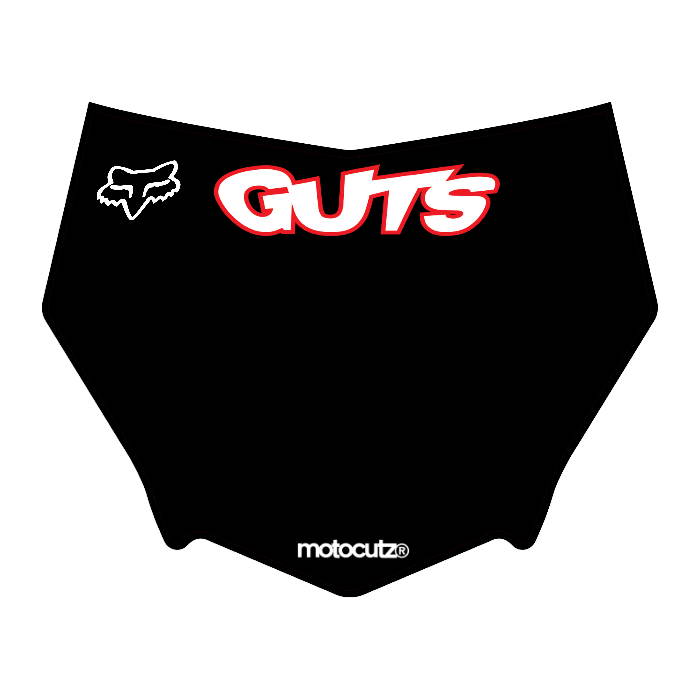 CUSTOM MOTOCUTZ FRONT PLATE DECAL