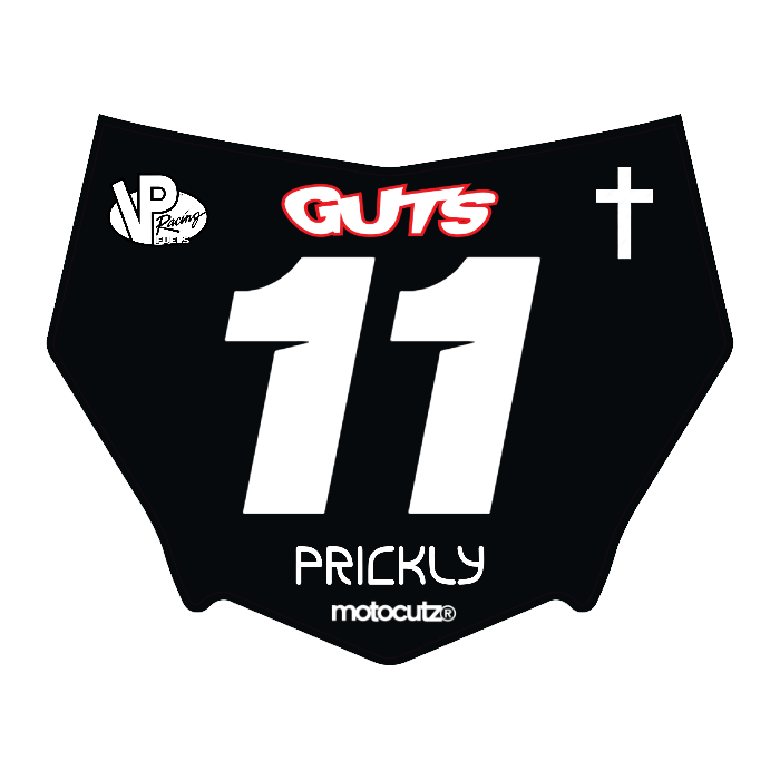 CUSTOM MOTOCUTZ FRONT PLATE DECAL