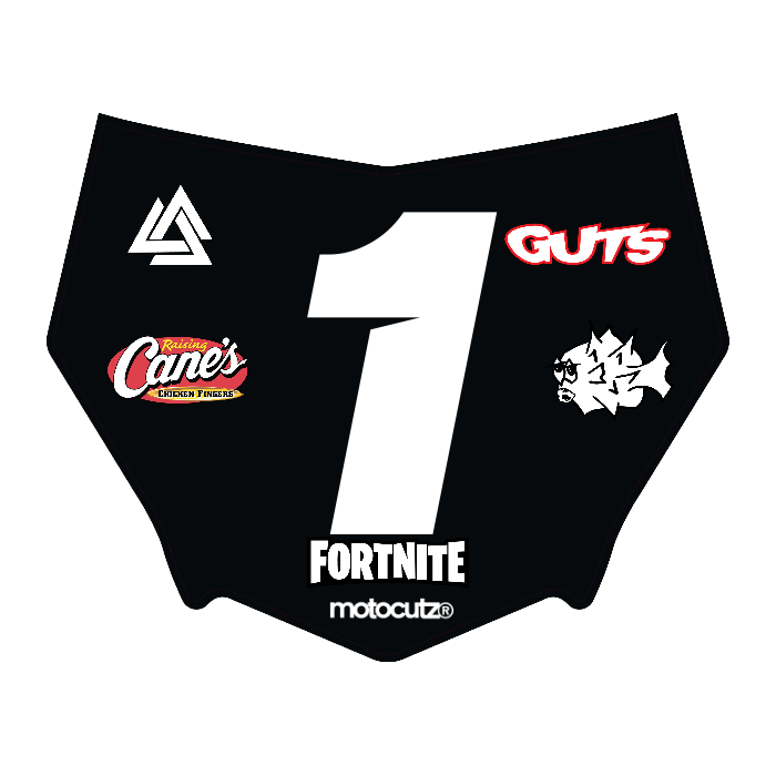 CUSTOM MOTOCUTZ FRONT PLATE DECAL