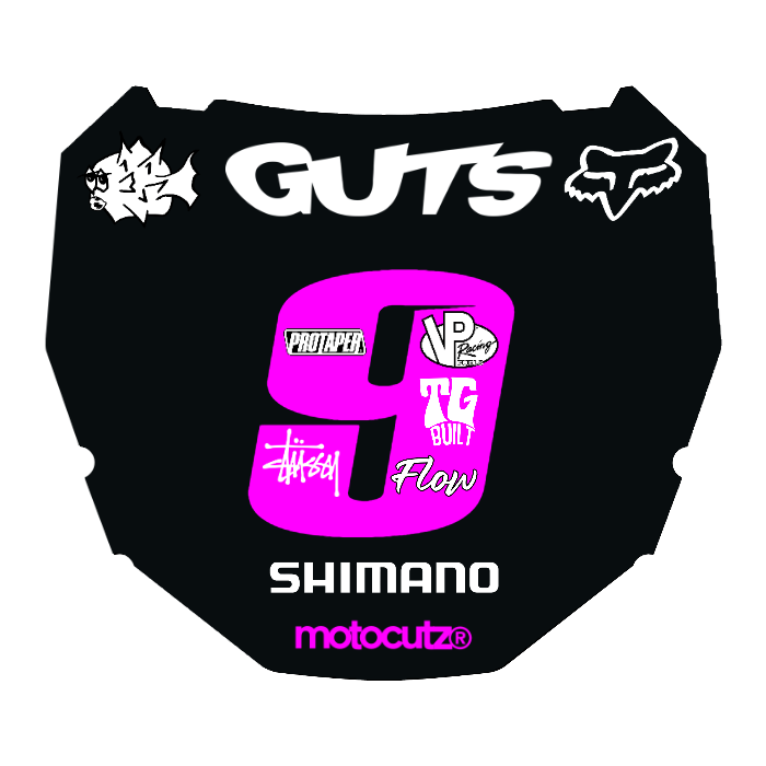 CUSTOM ODI NUMBER PLATE DECAL