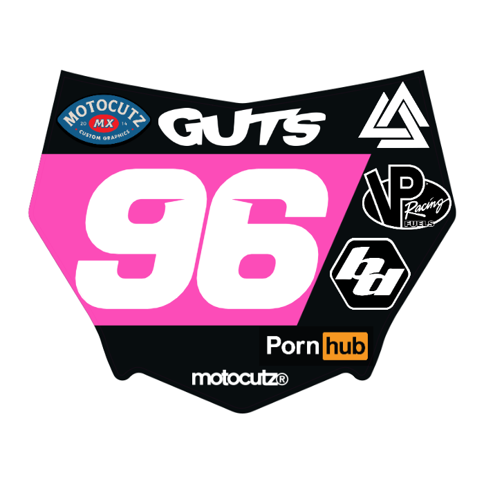 CUSTOM MOTOCUTZ FRONT PLATE DECAL