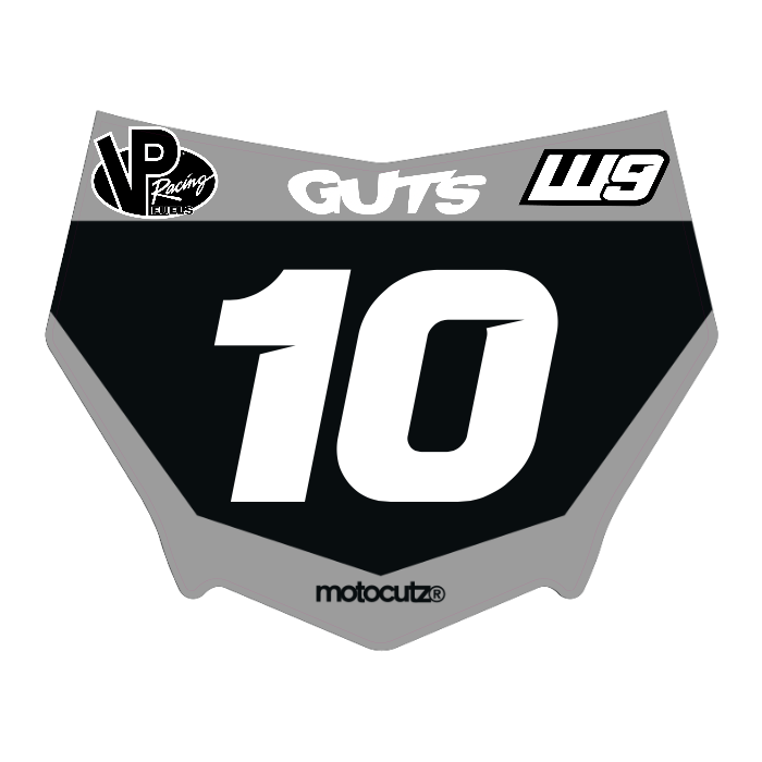 CUSTOM MOTOCUTZ FRONT PLATE DECAL