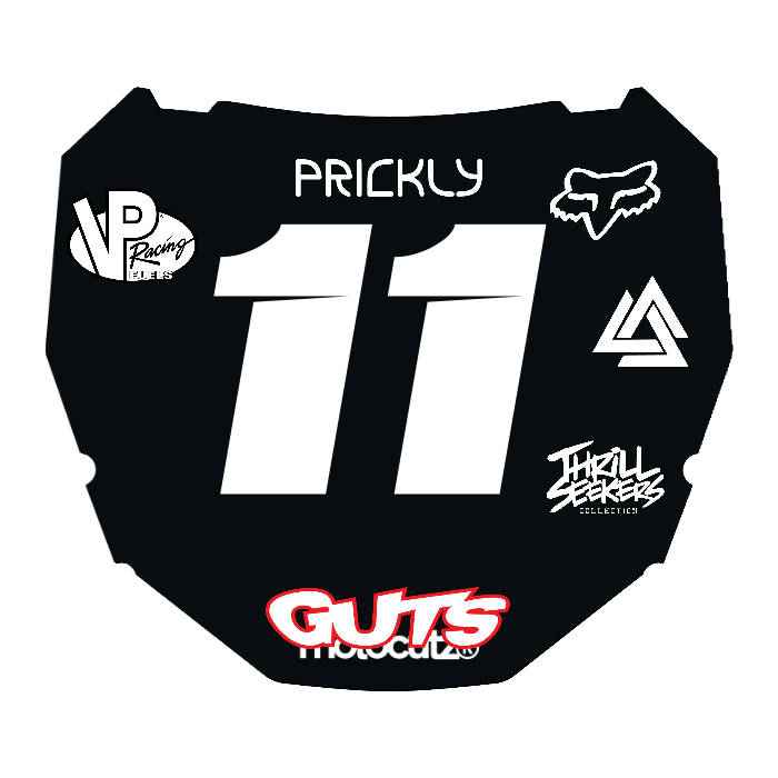 CUSTOM ODI NUMBER PLATE DECAL