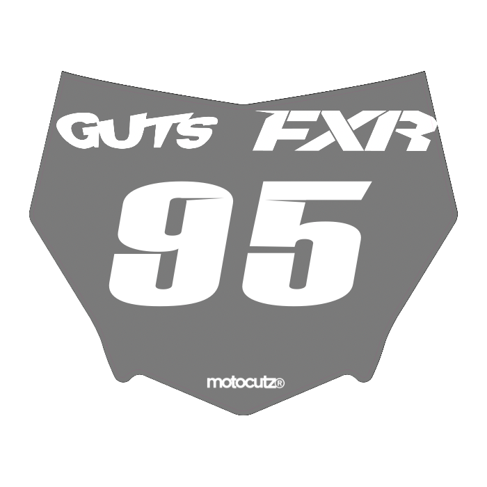 CUSTOM MOTOCUTZ FRONT PLATE DECAL