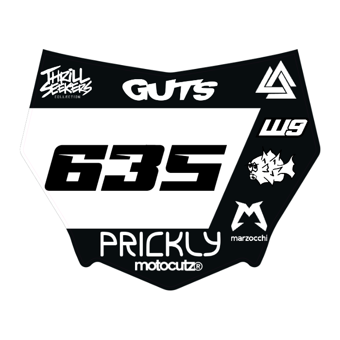 CUSTOM MOTOCUTZ FRONT PLATE DECAL