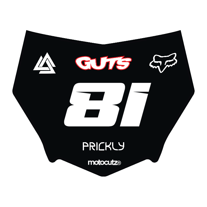CUSTOM MOTOCUTZ FRONT PLATE DECAL