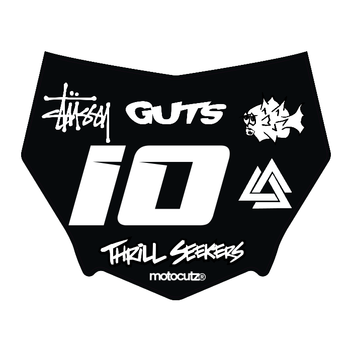 CUSTOM MOTOCUTZ FRONT PLATE DECAL