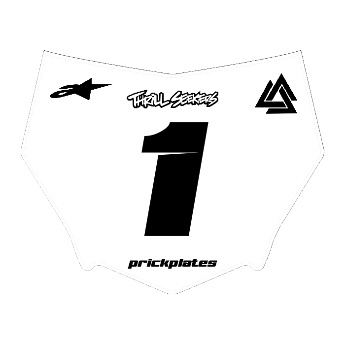 CUSTOM MOTOCUTZ FRONT PLATE DECAL