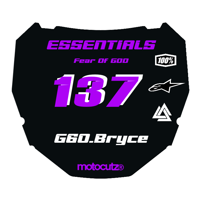 CUSTOM ODI NUMBER PLATE DECAL