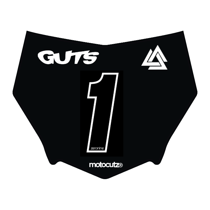 CUSTOM MOTOCUTZ FRONT PLATE DECAL
