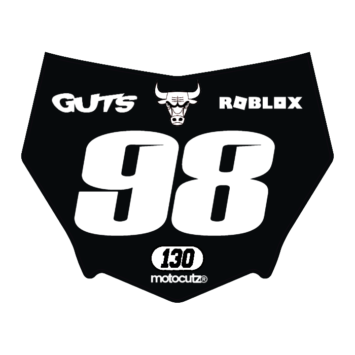 CUSTOM MOTOCUTZ FRONT PLATE DECAL
