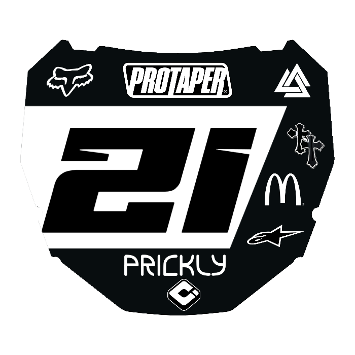 CUSTOM ODI NUMBER PLATE DECAL
