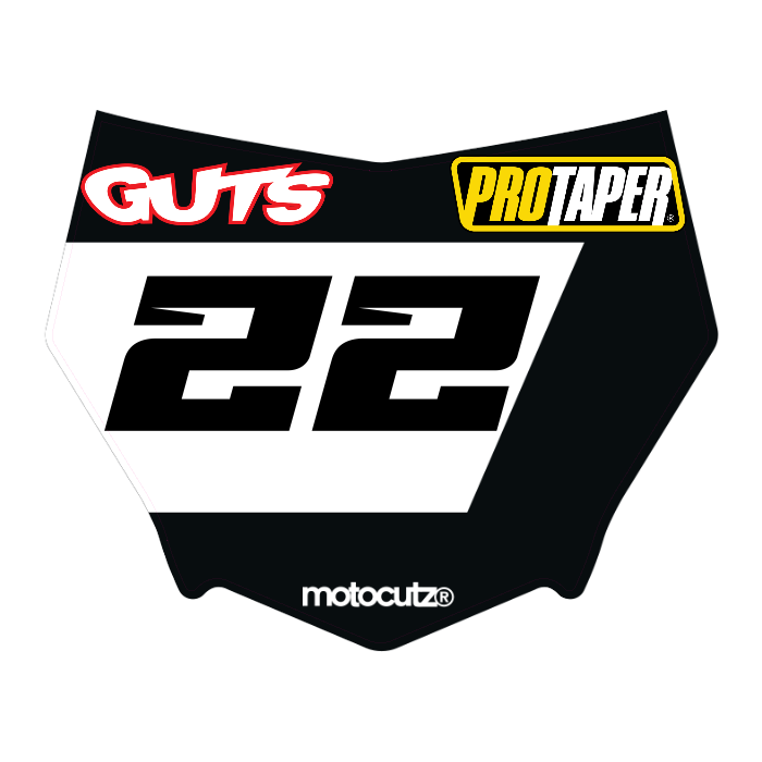 CUSTOM MOTOCUTZ FRONT PLATE DECAL