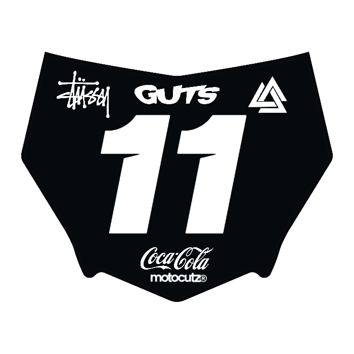 CUSTOM MOTOCUTZ FRONT PLATE DECAL
