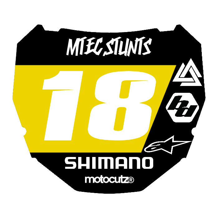 CUSTOM ODI NUMBER PLATE DECAL