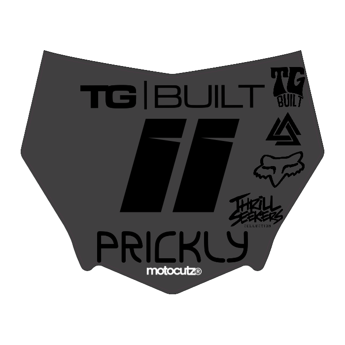 CUSTOM MOTOCUTZ FRONT PLATE DECAL