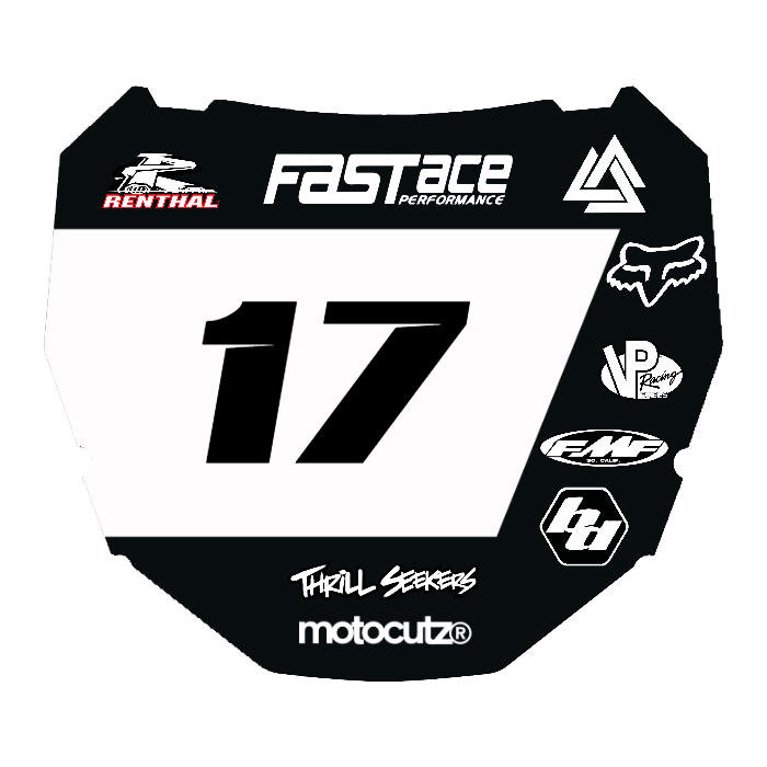 CUSTOM ODI NUMBER PLATE DECAL