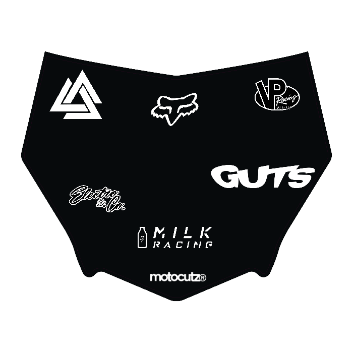 CUSTOM MOTOCUTZ FRONT PLATE DECAL