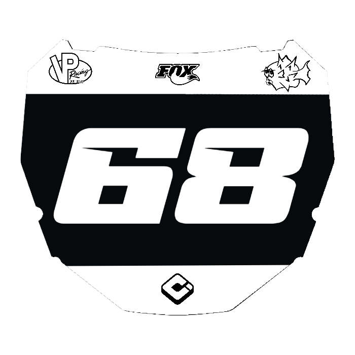CUSTOM ODI NUMBER PLATE DECAL