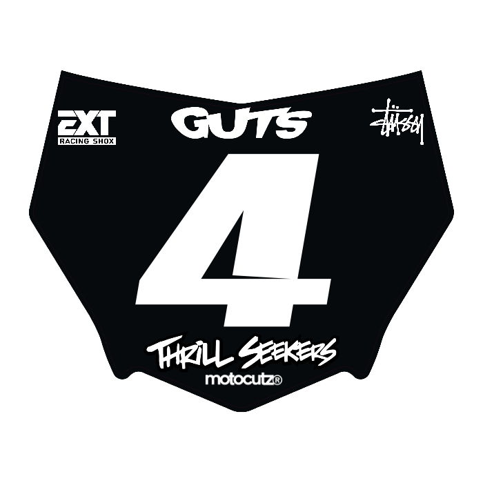 CUSTOM MOTOCUTZ FRONT PLATE DECAL