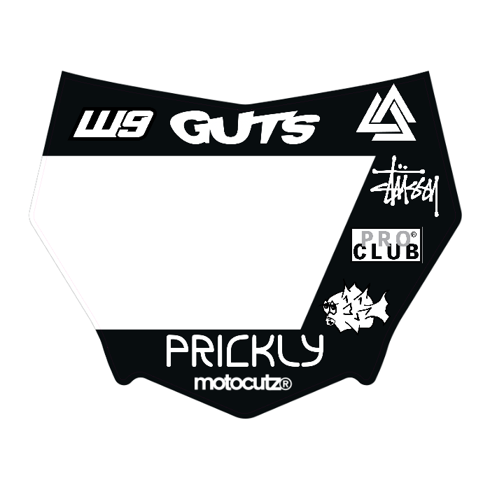 CUSTOM MOTOCUTZ FRONT PLATE DECAL