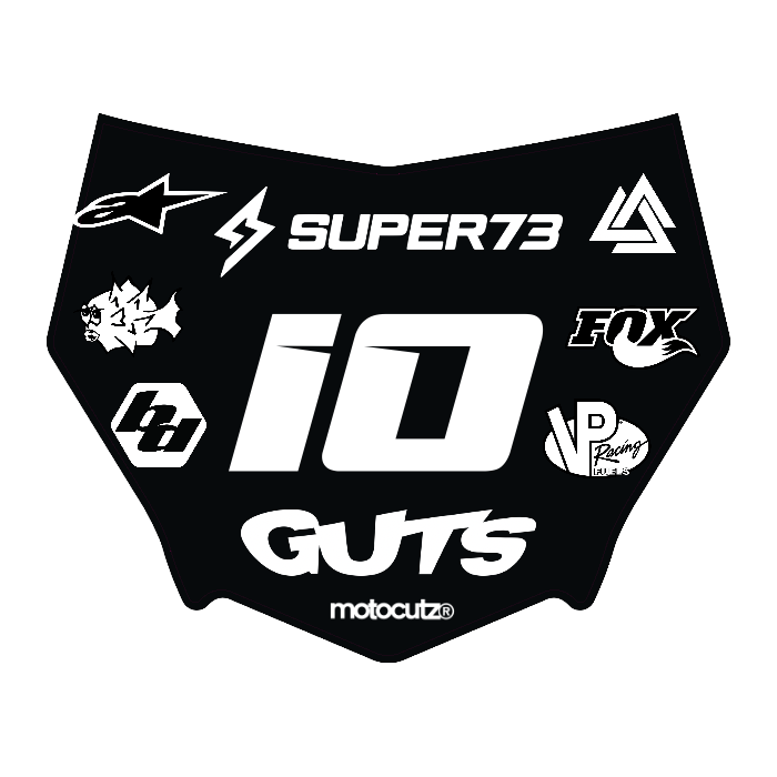 CUSTOM MOTOCUTZ FRONT PLATE DECAL