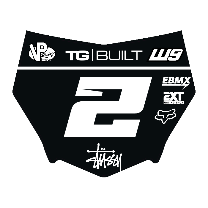 CUSTOM MOTOCUTZ FRONT PLATE DECAL