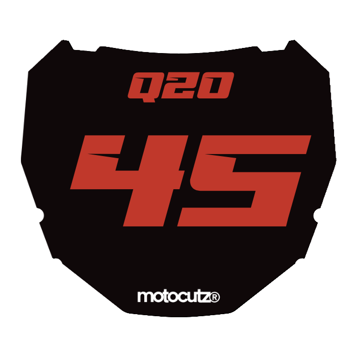 CUSTOM ODI NUMBER PLATE DECAL