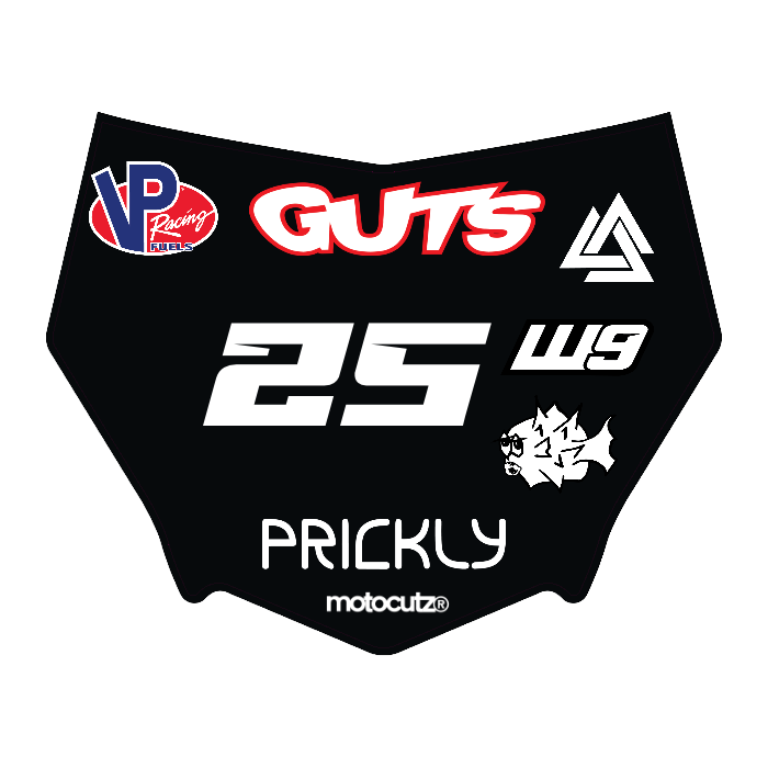 CUSTOM MOTOCUTZ FRONT PLATE DECAL
