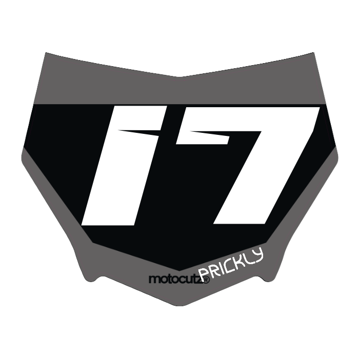 CUSTOM MOTOCUTZ FRONT PLATE DECAL
